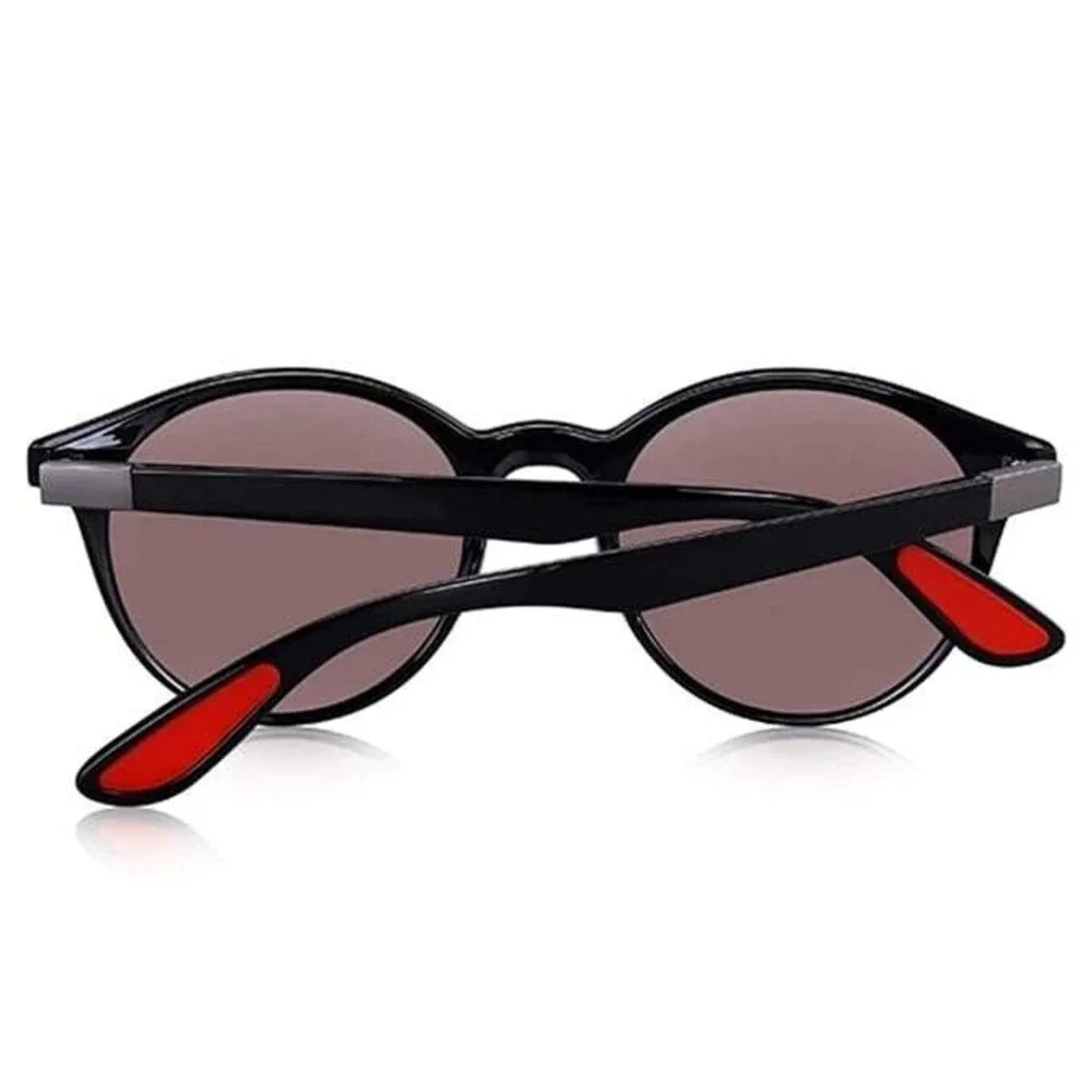 Sunglasses Brown Lens Circle Frame Fashion‎ Model Fashionable Beach Casual Style